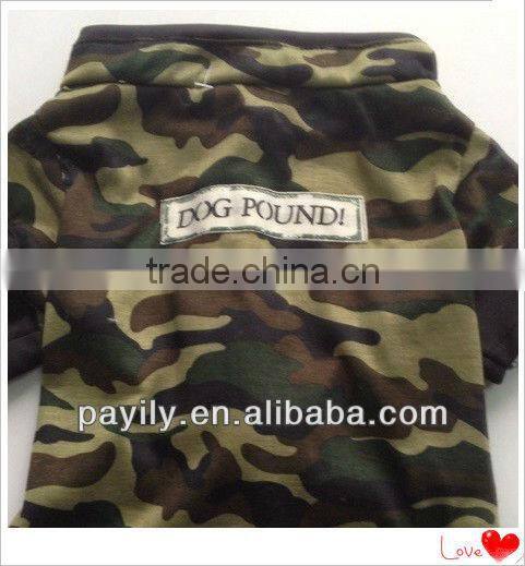 EN 71 FTY design Dog camouflage clothes