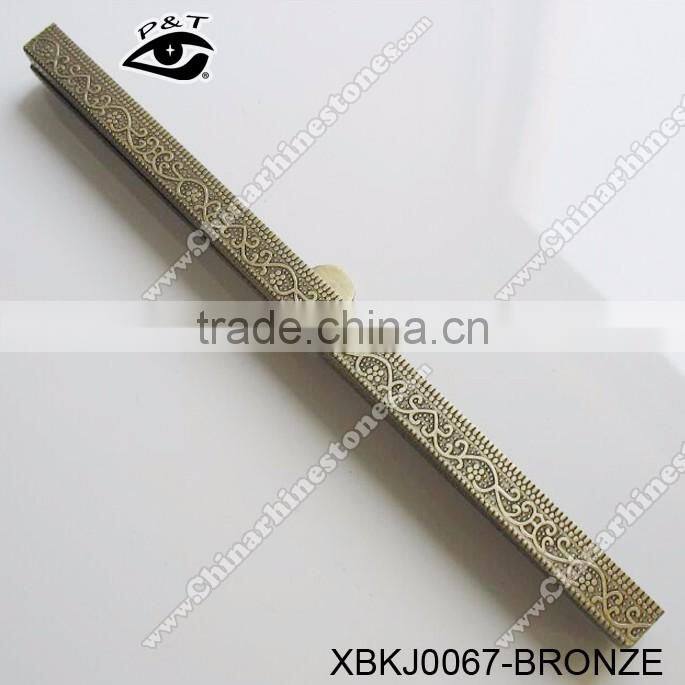 19CM Antique Flower Embossed Pattern Frames For Bags