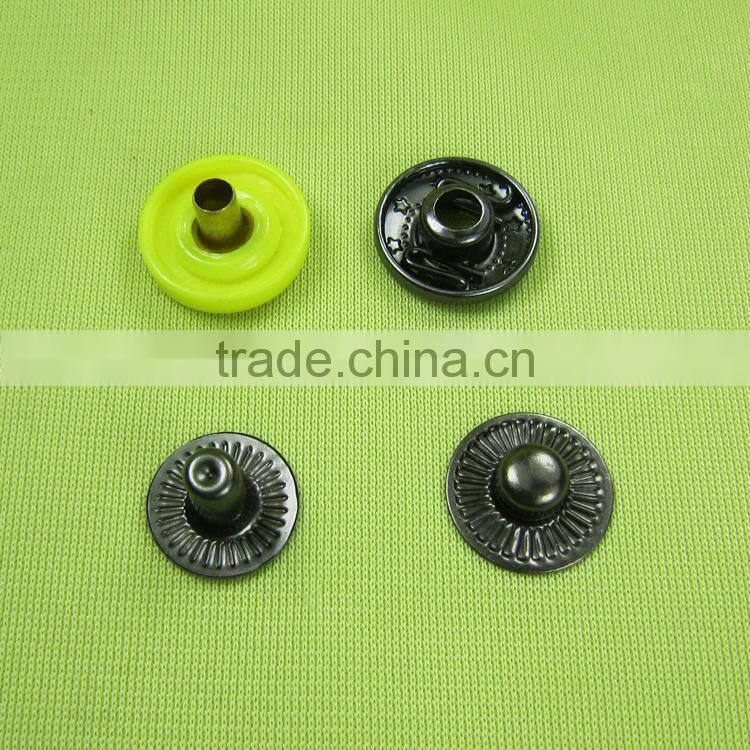 4 parts colorful nylon cap press stud sewing snap buttons for fur jacket coat