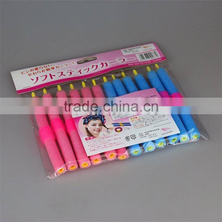 SOFT FOAM BENDY HAIR CURLER ROLLERS FOR SEXY HAIR 12pcs/set Soft Foam Anion Bendy Sponge Hair Rollers Curlers Cling