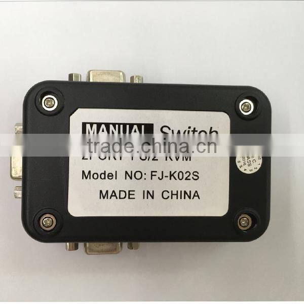 2017 New PS/2 200 MHz Plastic 2 Port KVM Switch