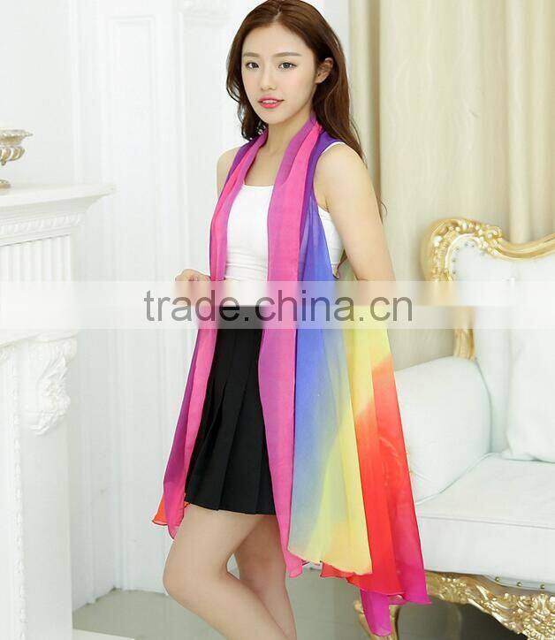 New Fashion Summer Floral Printing Silk Scarves Women Magic Mutifunctional scarves shawl