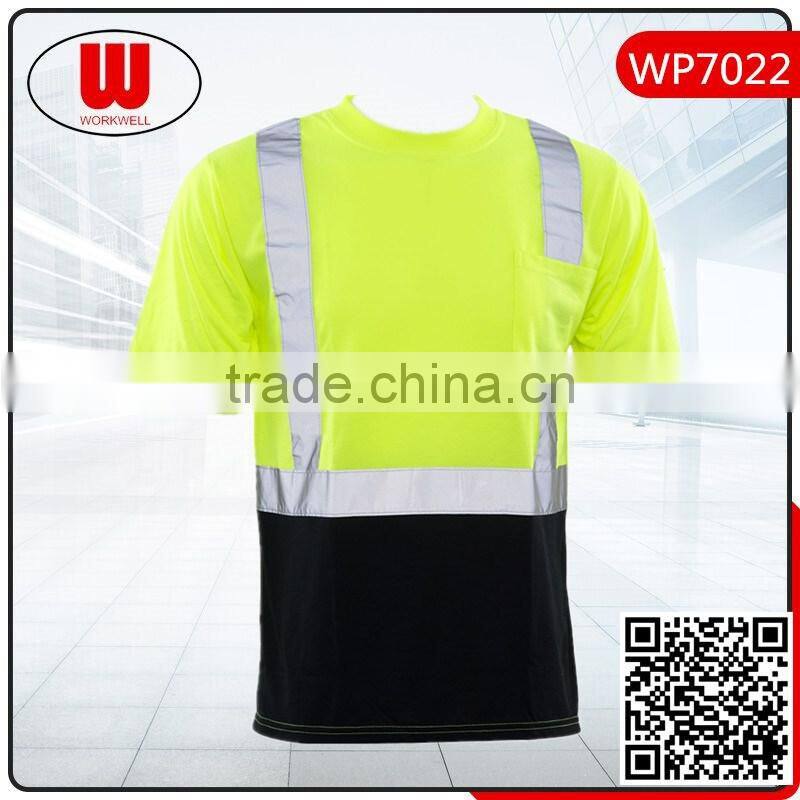 high quality safety cheap reflective t-shirt