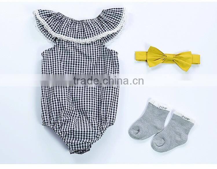 Floral girl boutique clothes newborn baby clothes rompers newest printed baby romper