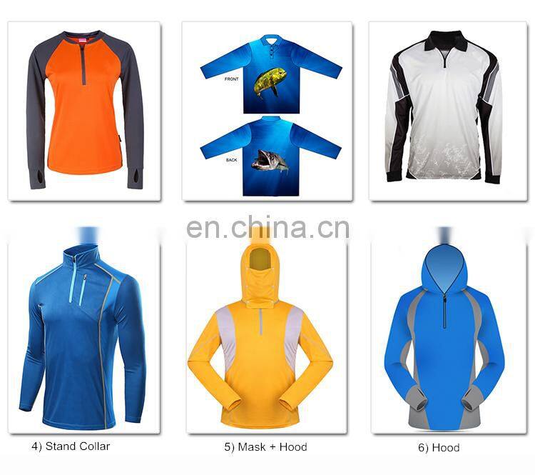 Custom Made Blank 100 Polyester Fishing Shirt With Hood