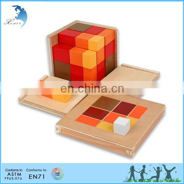 education intelligence cheap wooden montessori material toys for toddler