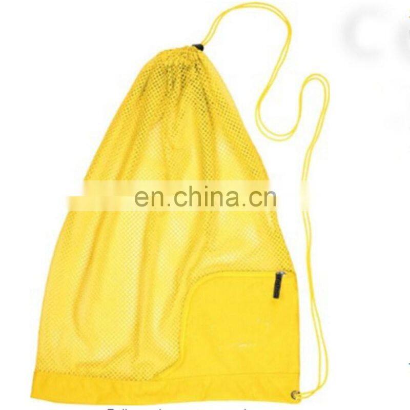 Neon Green Drawstring Mesh Running Backpack