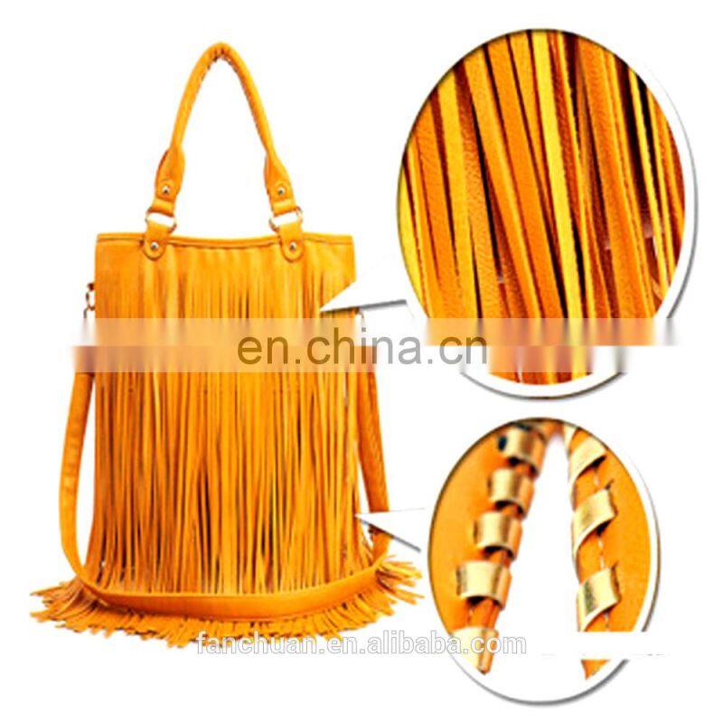 2015 Europe Trendy Tassel PU Leather Messenger Bag