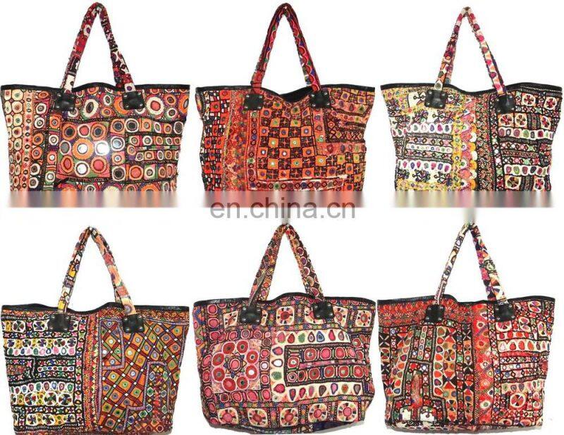 Girl"s Tribal Banjara Tote Handbag Vitage Gypsy Banjara Bags