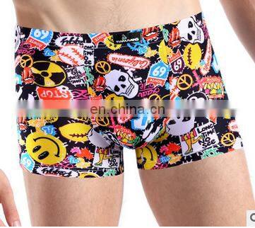 New men ice silk underwear men's non-trace elastic boxer underwear fashion size L-XXXL underwear