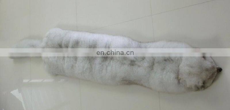 100% Real Blue Fox Fur Skin /Fox Fur Pelt For Garment Collar