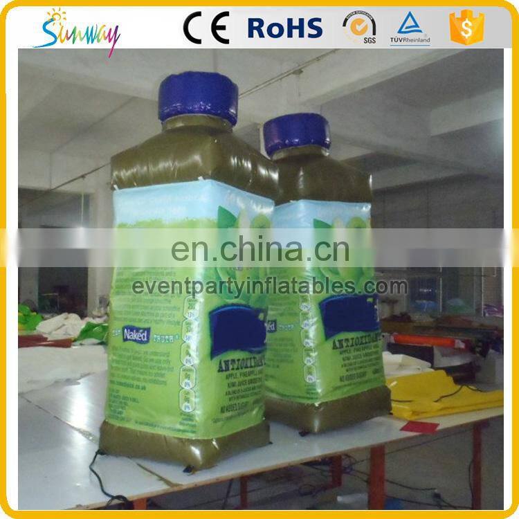 Cheap advertisement inflatable drink bottle model for sale
