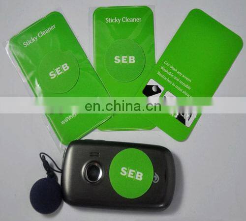 adhesive microfiber sticky screen cleaner