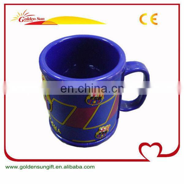 3D PVC Rubber Plastic Travel Mug