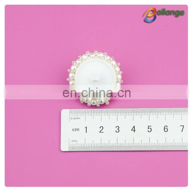 Wholesale handmade accessories beaded manufacturing polyester button