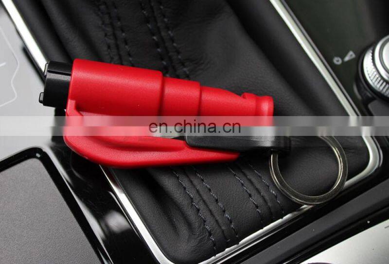 Kechain Safety Hammer Keyring Seat Belt Cutter Car Window Glass Breaker