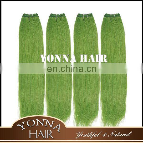 New Arrival High Quality Cheap Wholesale Virgin Brazilian Hair Straight Hair Braiding Brazilian Virgin Green Hair