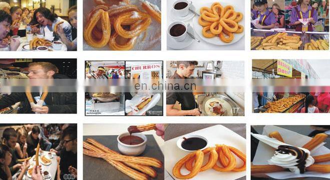 Electric churros making machine, spanish latin fruit baked machine