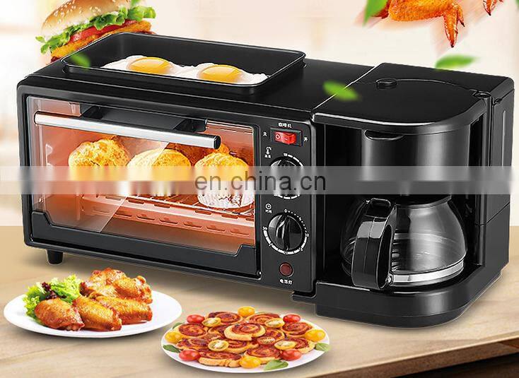 Best selling and cheapest price new portable automatic 3 in 1 breakfast making machine with coffee pot function