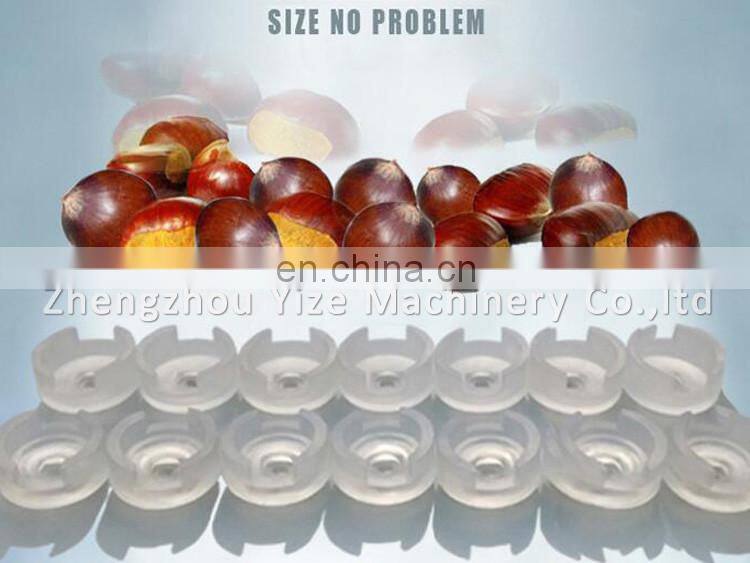 Double Chain Plate Electrical Chestnut Opening Machine Chestnut Shell Breaker Machine