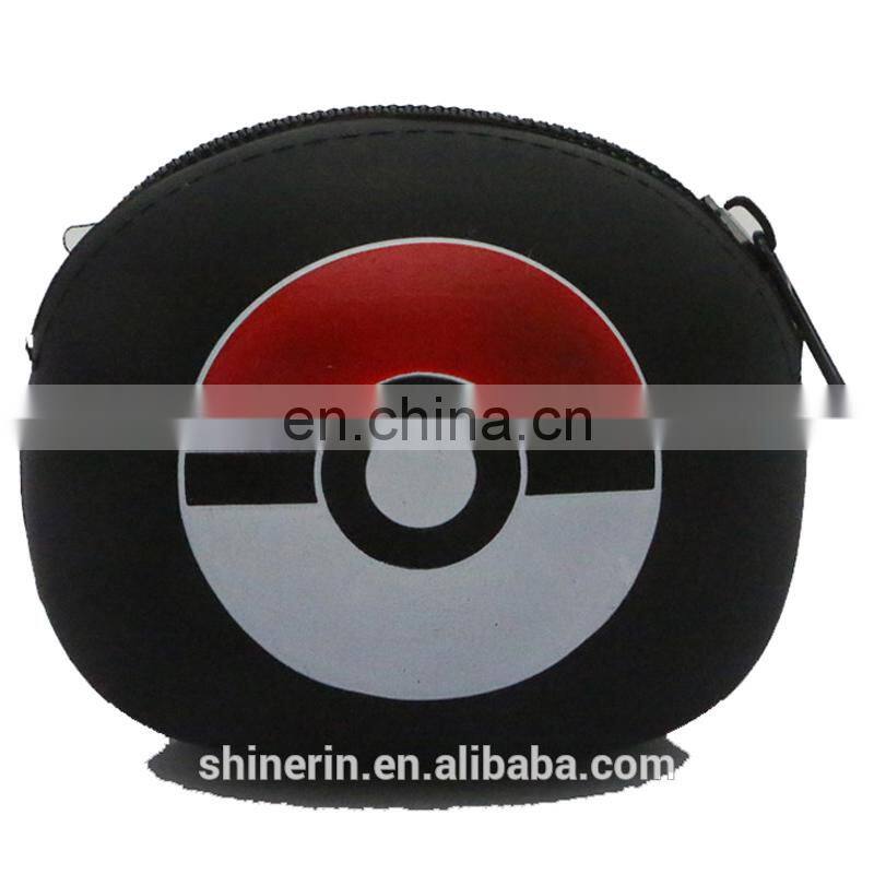 Custom Cake Shape Round Coin Bag Promotional Girls Fashion Silicone Coin Purse Wallets