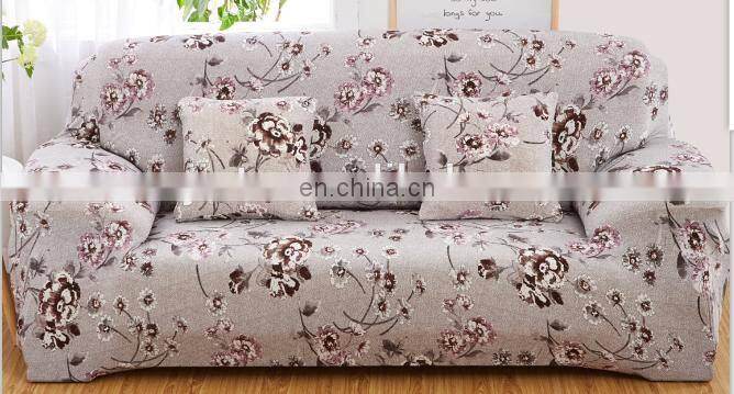 China Supplier cheap Beige Wave Elastic full Sofa Cover Printed Modern Sofa Cover