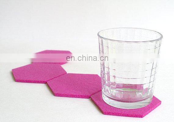 Felt Double Colors Drink Coasters in 4mm Thick