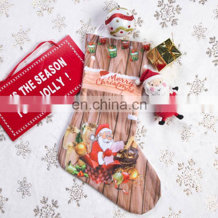 Wholesale Personalized Plush Fleece Christmas Decorations Stocking
