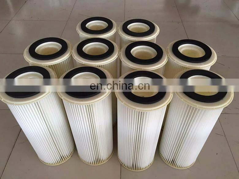 Industrial Air Filter Dust Collector Antistatic coating round air Filter Cartridge