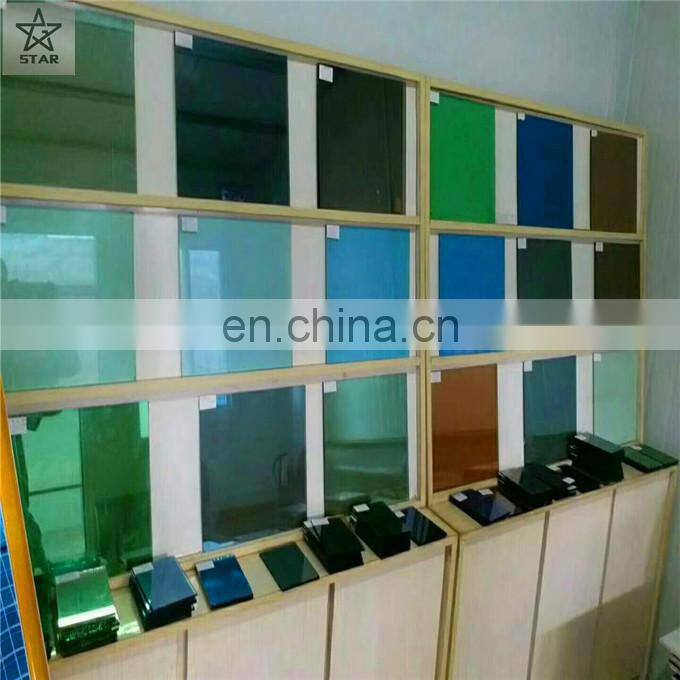 5mm Cutting Size Blue Color Tinted Glass For Windows
