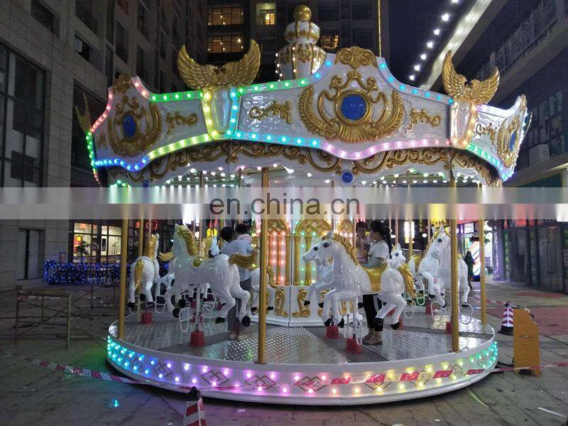 Carnival Backyard Kids Ride Merry Go Round Used Carousel Horse For Sale