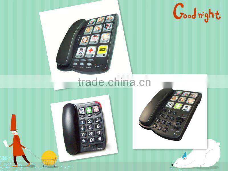 specially-designed big button telephone with big picture