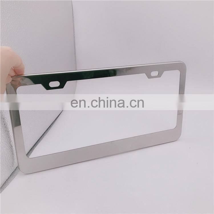 Customized Logo Thailand Standard Aluminum Alloy Car License Plate Frame