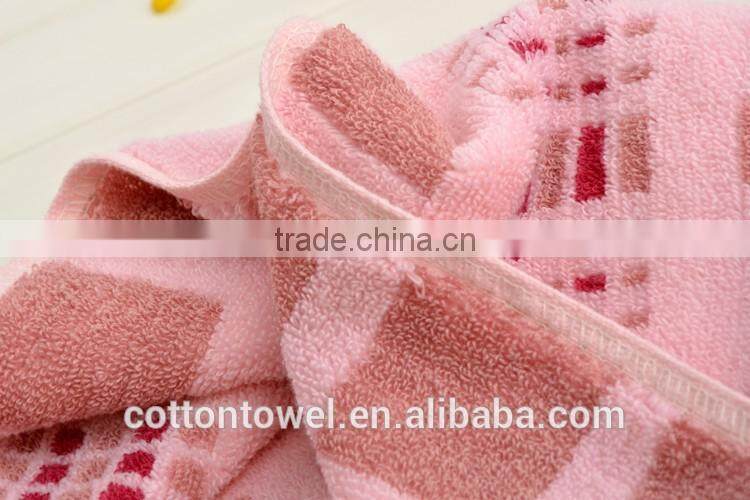 wholesale 100% cotton yarn dyed striped soft face towel