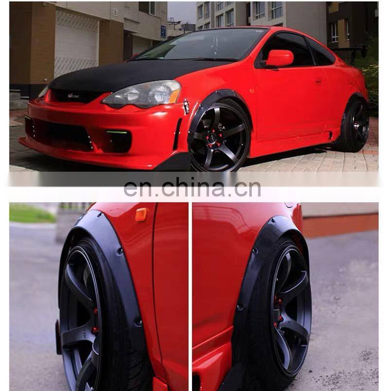 Universal type PP material Wheel eyebrow Fender Flares Arch Wheel Eyebrow Protector mudguards For all cars
