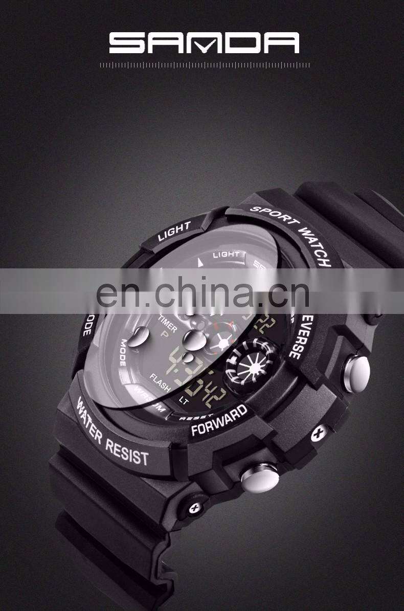 2018 SANDA 320 Men Outdoor Sports Fashion And Durable Watch Multi Function Waterproof Digital Watch