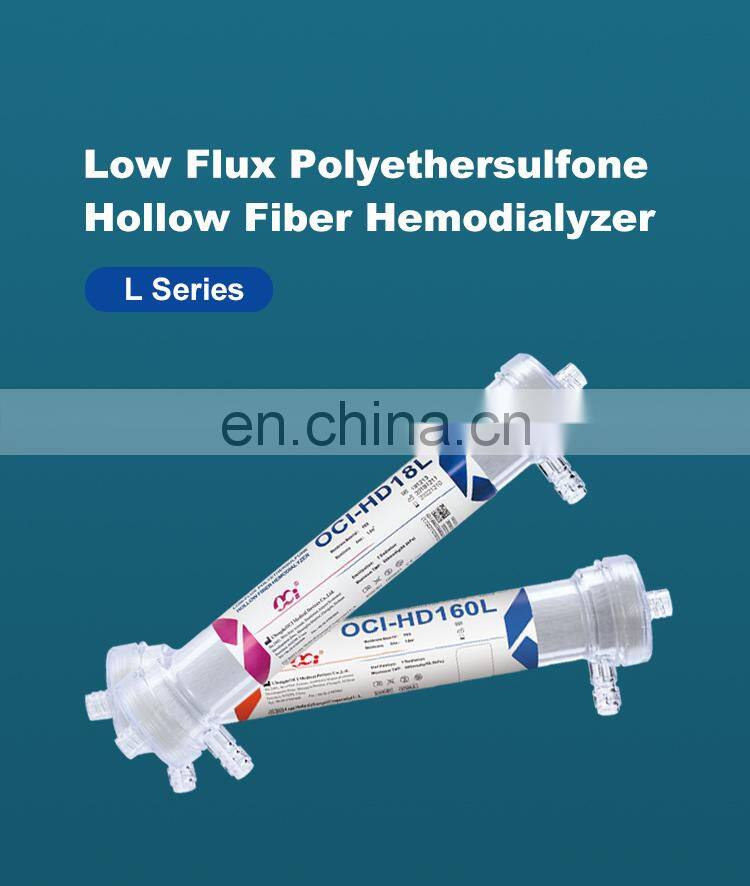 High Flux  Dialyzer Medical Consumables Dialysis Accessories Dialysis with good Price