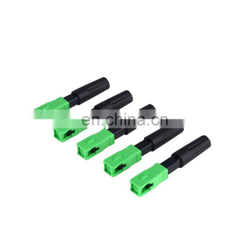 FTTH FTTX sx core fiber optic SC APC UPC green Fiber Optic Fast Connectors