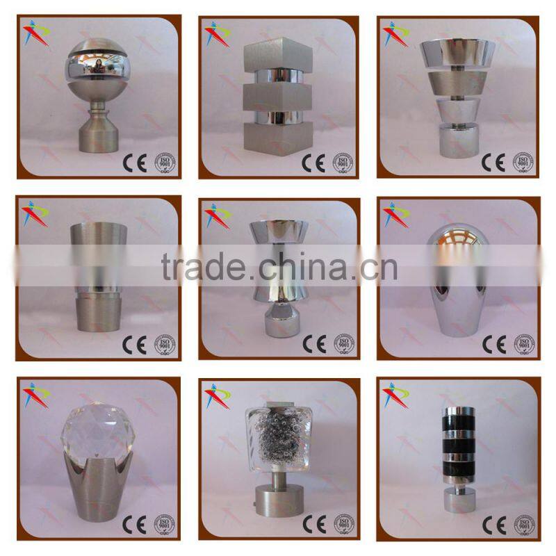 2014 fine design European style perfect quality curtain rod finials