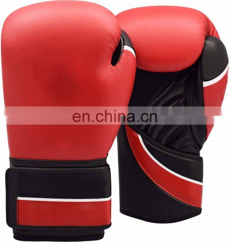 Manufacturer Supplier high quality printing MMA leather boxing gloves Leather Professional Boxing Gloves