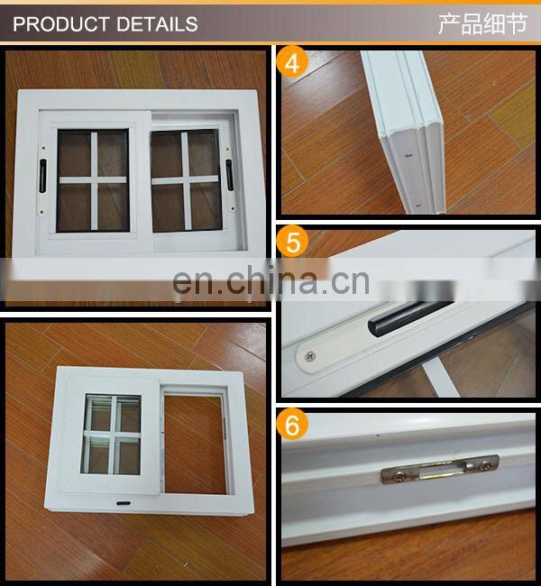 new design french plastic windows/upvc sliding window/vinyl window