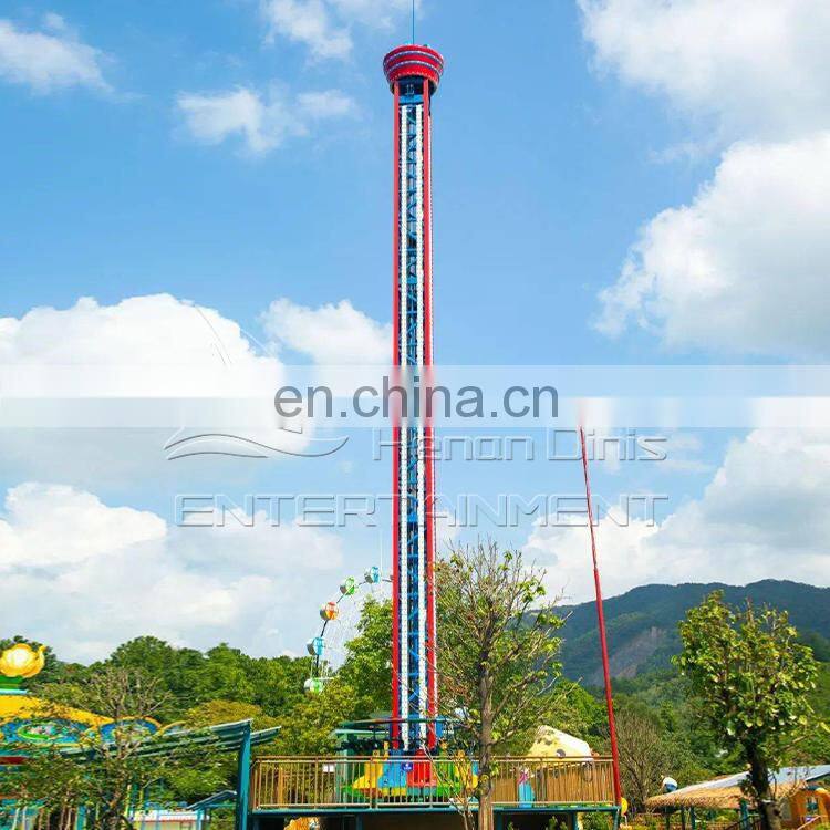 Thrilling theme park rides rotating sightseeing tower manufacturer with CE and ISO 9001