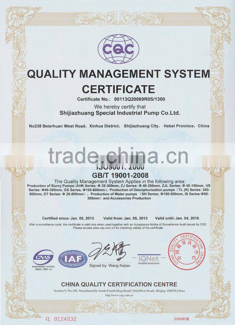 horizontal diesel irrigation pump factory price