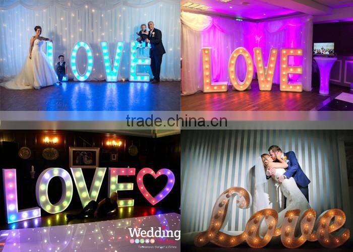 ACS 5ft height large metal LED love marquee letters