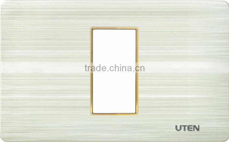 1 gang switch panel brush Aluminum