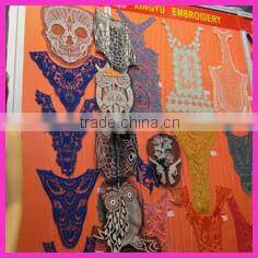 2013 Fashion white cotton lace embroidery fabric/stretch lace