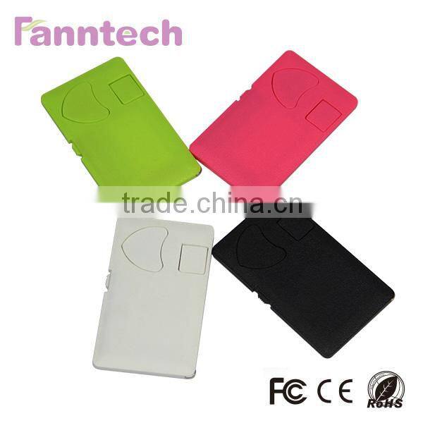 Super Slim Portable Credit Card Power Bank for Smartphone