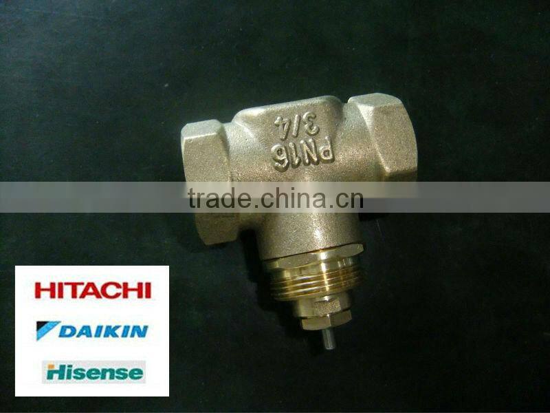 220VAC spring return zone valve for HVAC metal shell