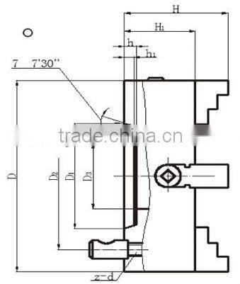 Four-jaw independent chuck