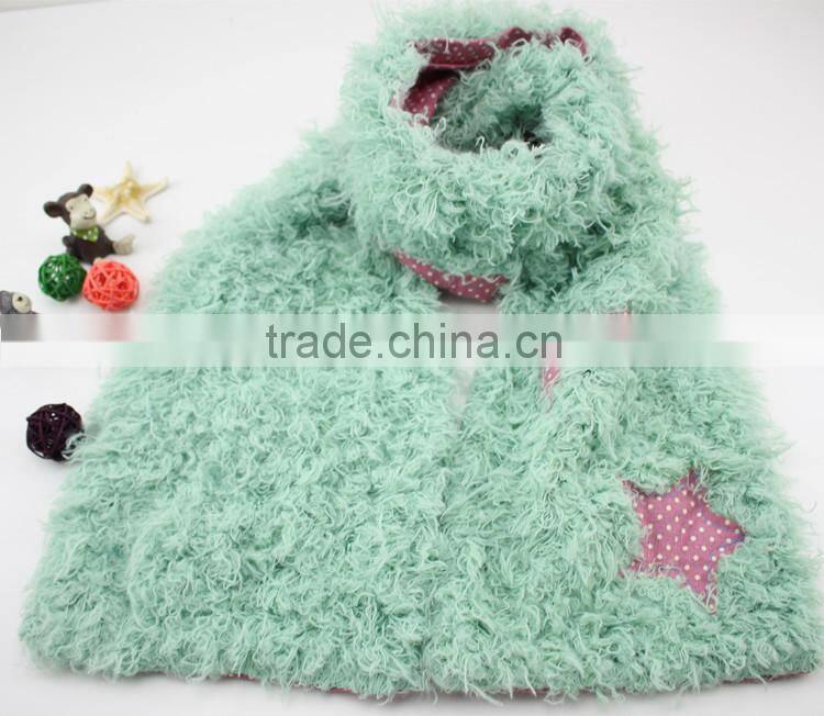 2015 Autumn Winter Newest Cotton and CamoFleece Moon Star Pattern Boys Girls Fashion Baby Scarf